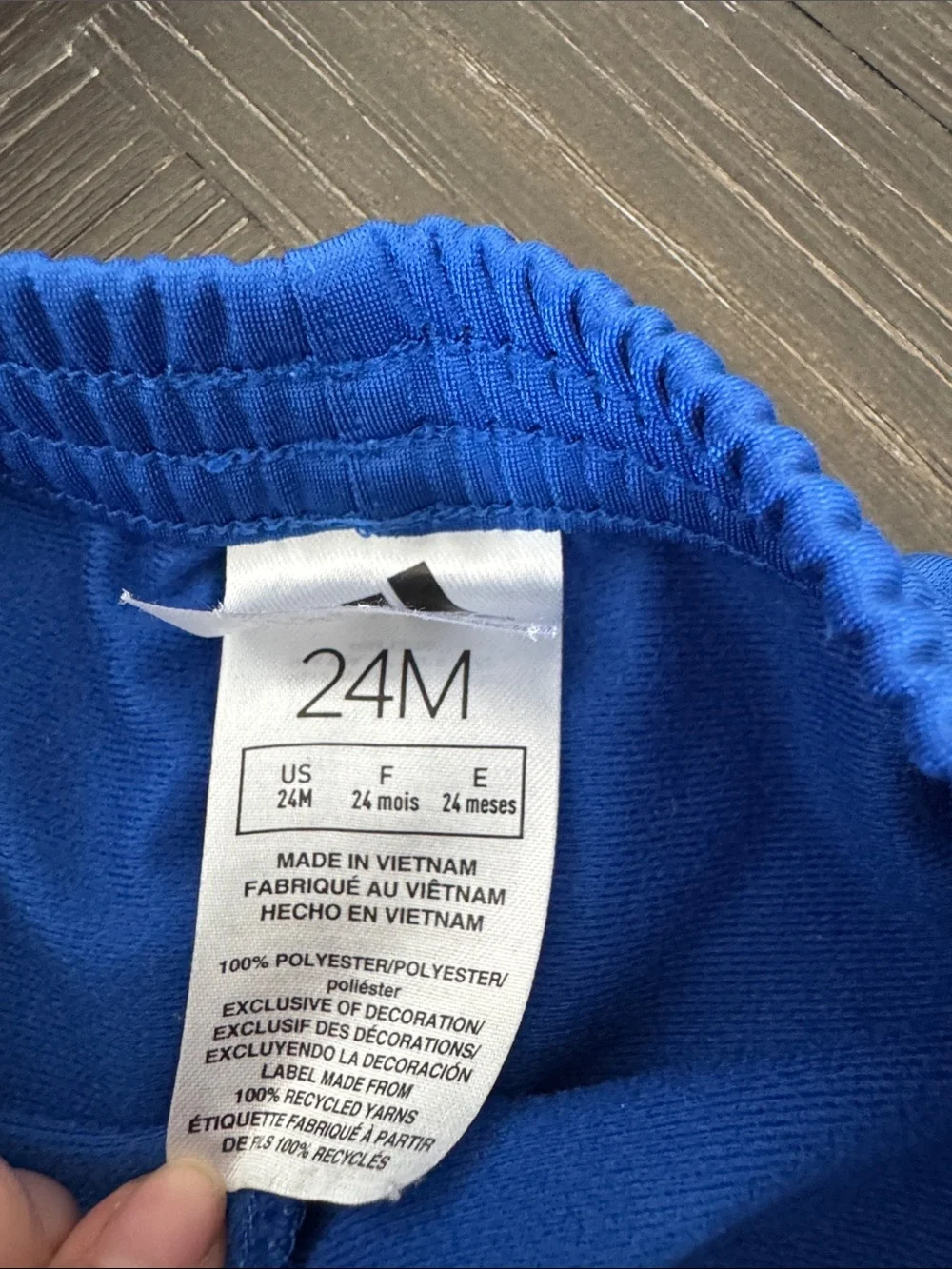 Adidas Toddler Tracksuit 24 Months Blue 2 Piece Jogger Set Track Suit